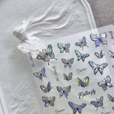 aesthetic butterfly nail sticker